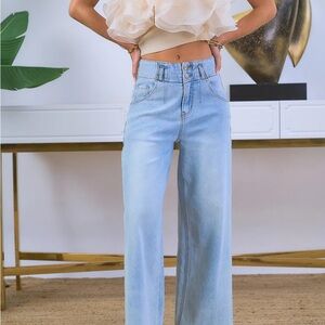 Light Blue High-Waisted Women's Jeans